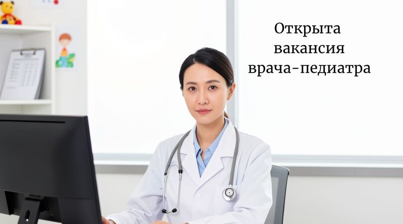 Открыта вакансия врача-педиатра